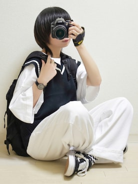 「Add+（アッド）のアイテム」を使った、てんさん（レディース・155cm）の夏コーディネート