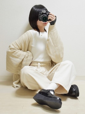 「ADAMASTE（アダマスト）のアイテム」を使った、てんさん（レディース・155cm）の冬コーディネート