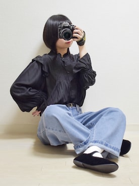 「RUUBON」｜「アイテム（その他）」を使った、てんさん（レディース・155cm）の春コーディネート