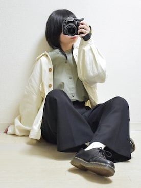 「アイテム（ブルゾン）」を使った、てんさん（レディース・155cm）の冬コーディネート