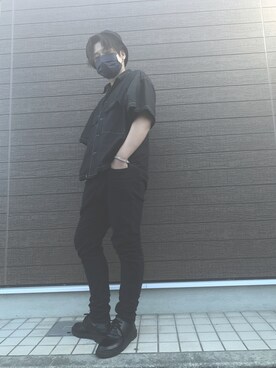 「Lazar（ラザル）のアイテム（ジャケット/アウター）」を使った、こーたさん（メンズ・166cm）の夏コーディネート