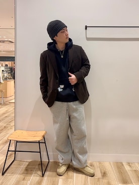 「アイテム（その他シューズ）」を使った、4yato Komatsubaraさん（メンズ・172cm・20代）の秋コーディネート