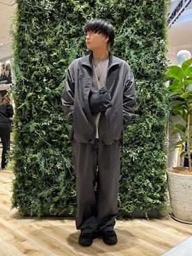 「スポーツミックス」｜「アイテム（その他アウター）」を使った、4yato Komatsubaraさん（メンズ・172cm）の秋コーディネート