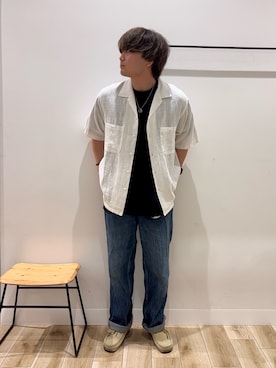 「Levi's（リーバイス）のアイテム（パンツ）」を使った、4yato Komatsubaraさん（メンズ・172cm）の夏コーディネート