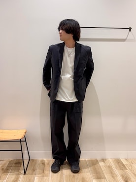 「CAMPER（カンペール）のアイテム」を使った、4yato Komatsubaraさん（メンズ・172cm）の春コーディネート