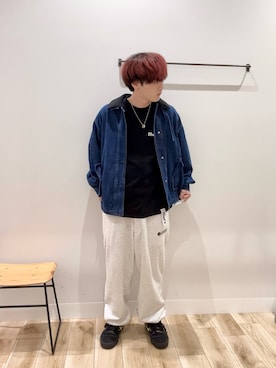 「アイテム（ブルゾン）」を使った、4yato Komatsubaraさん（メンズ・172cm・20代）の夏コーディネート