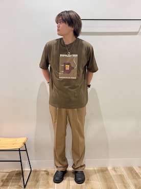 「CAMPER（カンペール）のアイテム」を使った、4yato Komatsubaraさん（メンズ・172cm）の夏コーディネート