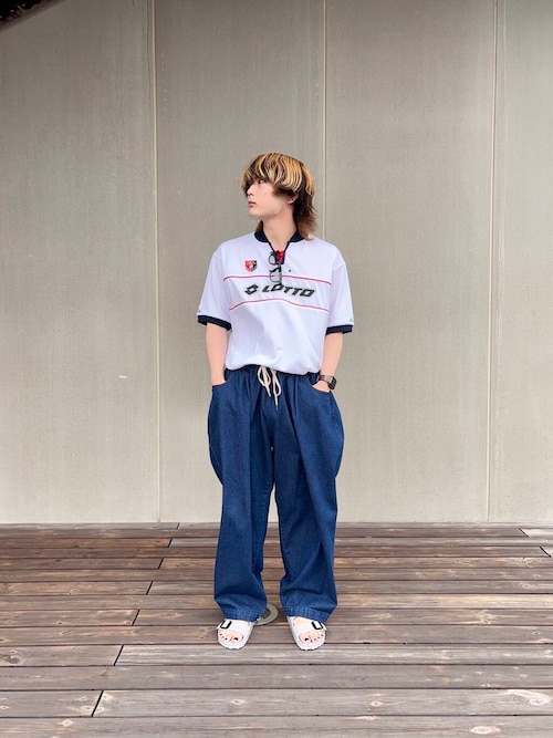 LOTTO tシャツ LOTTO PIPING GAME SHIRTS メンズ : ZOZOTOWN