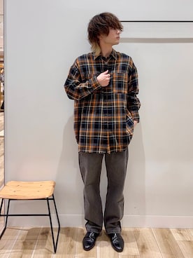 「KBF（ケイビーエフ）のアイテム」を使った、4yato Komatsubaraさん（メンズ・172cm）の春コーディネート