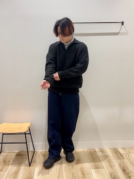 「URBAN RESEARCH」｜4yato Komatsubaraさん（メンズ・172cm）の冬コーディネート