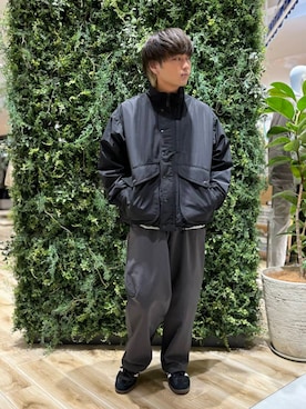 「スポーツミックス」｜「アイテム（その他アウター）」を使った、4yato Komatsubaraさん（メンズ・172cm）の秋コーディネート