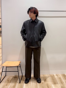 「アイテム（その他アウター）」を使った、4yato Komatsubaraさん（メンズ・172cm・20代）の秋コーディネート