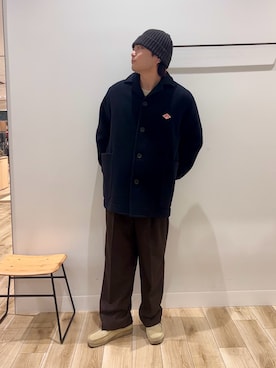 「アイテム（テーラードジャケット）」を使った、4yato Komatsubaraさん（メンズ・172cm・20代）の秋コーディネート