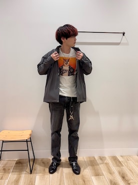 「アイテム（その他シューズ）」を使った、4yato Komatsubaraさん（メンズ・172cm・20代）の秋コーディネート