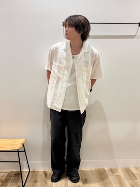 「CAMPER（カンペール）のアイテム」を使った、4yato Komatsubaraさん（メンズ・172cm）の夏コーディネート