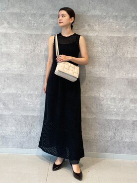 「Rouge vif（ルージュヴィフ）のサテンイージーパンツ（その他パンツ）」を使った、yunaさん（レディース・161cm）の夏コーディネート