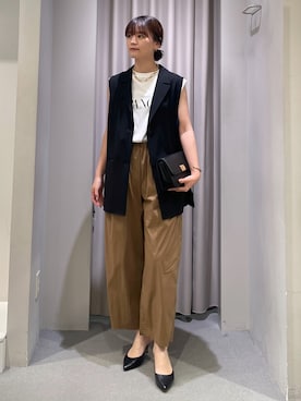 「みんなの白Tフェス」｜「アイテム（パンプス）」を使った、yunaさん（レディース・161cm）の夏コーディネート