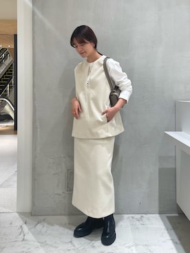 「Rougevif」｜「アイテム（ブーツ）」を使った、yunaさん（レディース・161cm）の冬コーディネート