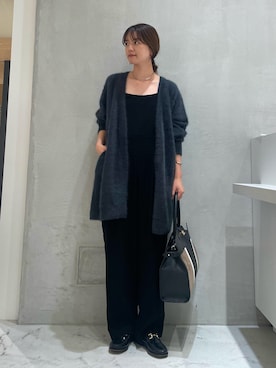 「Rougevif」｜「アイテム（ワンピース/ドレス）」を使った、yunaさん（レディース・161cm）の秋コーディネート