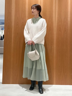 yunaさん（レディース・161cm）の冬コーディネート