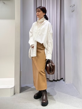 「LAROUTE（ラルート）のアイテム」を使った、yunaさん（レディース・161cm）の秋コーディネート