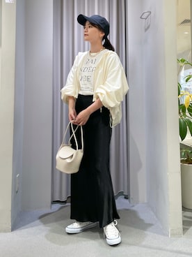 「Rouge vif（ルージュヴィフ）のアイテム（ジャケット/アウター）」を使った、yunaさん（レディース・161cm）の春コーディネート