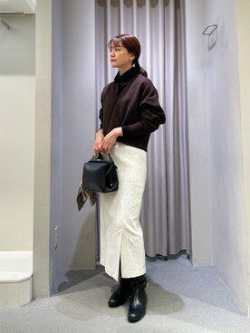 「PICHE ABAHOUSE（ピシェ アバハウス）のアイテム」を使った、yunaさん（レディース・161cm）の秋コーディネート