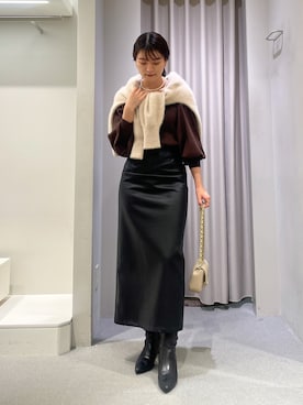 「PICHE ABAHOUSE（ピシェ アバハウス）のアイテム」を使った、yunaさん（レディース・161cm）の秋コーディネート