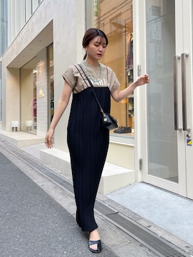 「LAROUTE（ラルート）のアイテム」を使った、yunaさん（レディース・161cm）の春コーディネート