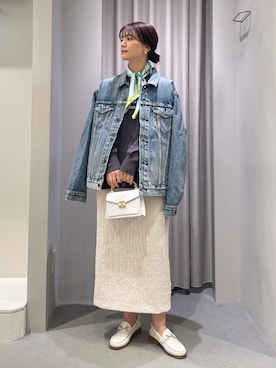 「Levi's（リーバイス）のアイテム（ブルゾン）」を使った、yunaさん（レディース・161cm）の冬コーディネート