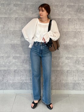 「LAROUTE（ラルート）のアイテム」を使った、yunaさん（レディース・161cm）の春コーディネート