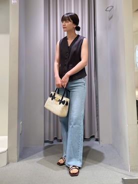 「PICHE ABAHOUSE（ピシェ アバハウス）のアイテム」を使った、yunaさん（レディース・161cm）の夏コーディネート