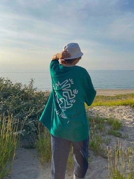 「LACOSTE」｜「アイテム（腕時計）」を使った、セイナさん（レディース・164cm）の夏コーディネート