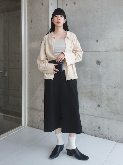 Squaretoe Leather Sabot（スリッポン）｜TODAYFUL（トゥデイフル）の