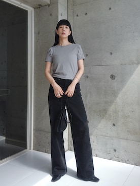 「アイテム（デニムパンツ）」を使った、RIKAさん（レディース・168cm・30代）の夏コーディネート