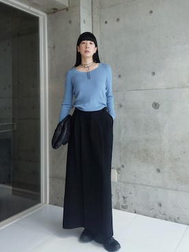 「アイテム（ハンドバッグ）」を使った、RIKAさん（レディース・168cm）の秋コーディネート