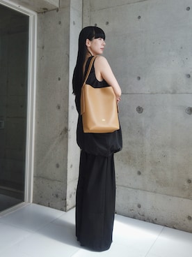 「hellam（へラム）のアイテム」を使った、RIKAさん（レディース・168cm）の夏コーディネート