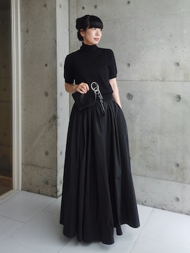 「yae（ヤエ）のアイテム」を使った、RIKAさん（レディース・168cm）の秋コーディネート