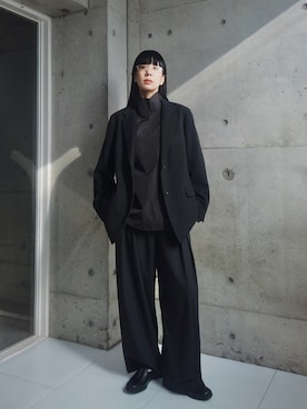 「アイテム（メガネ）」を使った、RIKAさん（レディース・168cm）の秋コーディネート