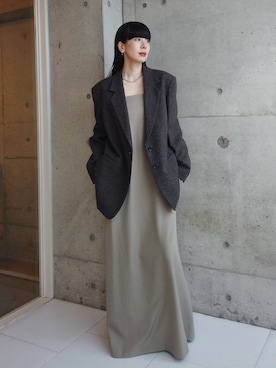 「CENE（セネ）のアイテム」を使った、RIKAさん（レディース・168cm）の秋コーディネート