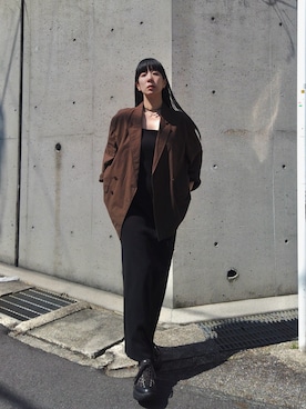 「アイテム（ワンピース/ドレス）」を使った、RIKAさん（レディース・168cm）の春コーディネート