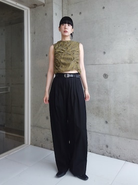 「TODAYFUL（トゥデイフル）のアイテム」を使った、RIKAさん（レディース・168cm）の夏コーディネート