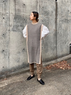 RIKAさん（レディース・168cm）の冬コーディネート