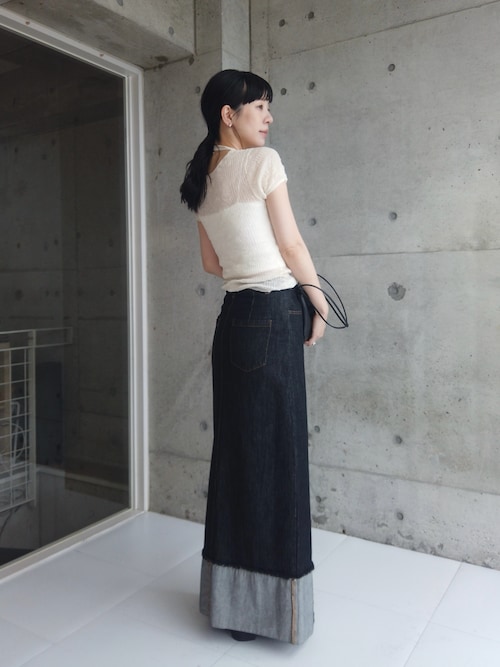 2way Sheer Knittops（Tシャツ/カットソー）｜TODAYFUL