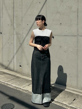 「アイテム（その他シューズ）」を使った、RIKAさん（レディース・168cm）の夏コーディネート