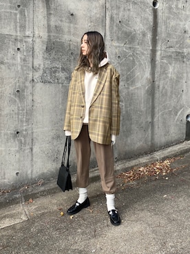 RIKAさん（レディース・168cm）の冬コーディネート