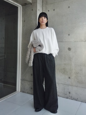 「アイテム（バッグ）」を使った、RIKAさん（レディース・168cm・30代）の冬コーディネート