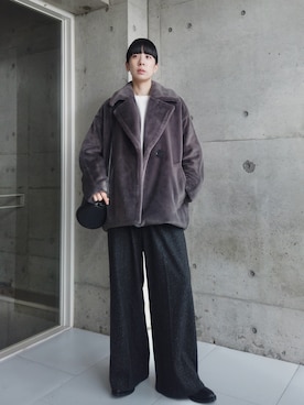 「アイテム（その他アウター）」を使った、RIKAさん（レディース・168cm）の秋コーディネート