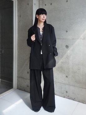 「H&M（エイチ・アンド・エム）のアイテム（トップス）」を使った、RIKAさん（レディース・168cm）の秋コーディネート