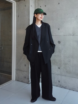 「GAP（ギャップ）のアイテム」を使った、RIKAさん（レディース・168cm）の秋コーディネート